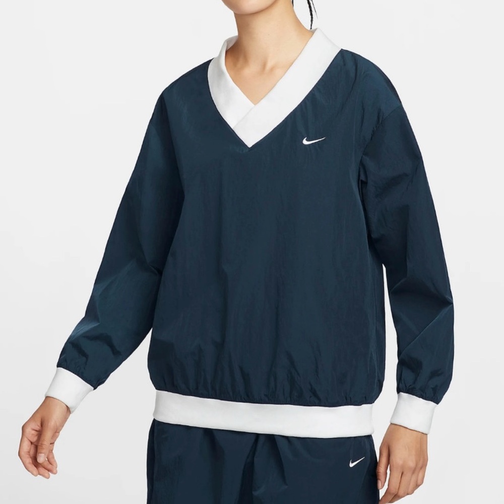 Nike Essential Woven UV Protection Long Sleeve V-neck, medium